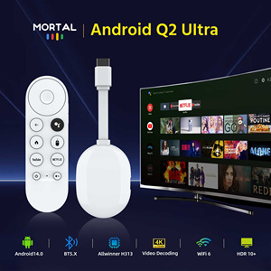 กล่องรับสัญญาณทีวี New Mortal Q2Ultra รุ่น BT5.X พร้อมรีโมทสั่งงานด้วยเสียง รองรับ Dual Wifi ระบบปฏิบัติการ Android 14.0 ความละเอียด 4K ชิปประมวลผล Allwinner H313 Quad Core กล่องรับสัญญาณทีวีแบบ <span class=keywords><strong>Fire</strong></span> <span class=keywords><strong>TV</strong></span> <span class=keywords><strong>Stick</strong></span> - Product Image 2