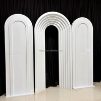 Arche de mariage en fer blanc, personnalisable, vente en gros usine, décor d'arche métallique pour toile de fond de scène, pour la décoration de fonds d'événements et de fêtes de mariage