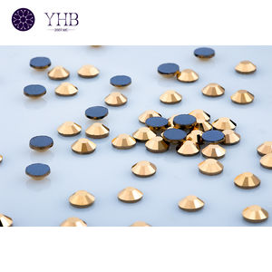 Diamante de imitación de cristal Bling Hotfix de alta calidad de piedra de cristal con reverso plano redondo suelto para camisas de transferencia - Product Image 3