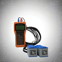 XILITE High Precision DN25-DN100 Clamp-On Handheld Portable Gas Flowmeter RS232 Variable Area OEM DTI-200H Metal