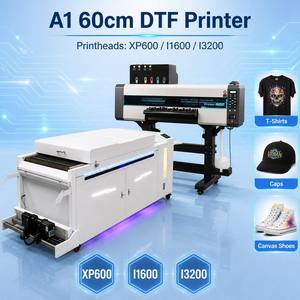 High Speed <b>A1</b> 60cm Dtf <b>Printer</b> Dual Head with Powder Shaker Direct to Film Heat Transfer Machine for T-Shirt - Product Image 1