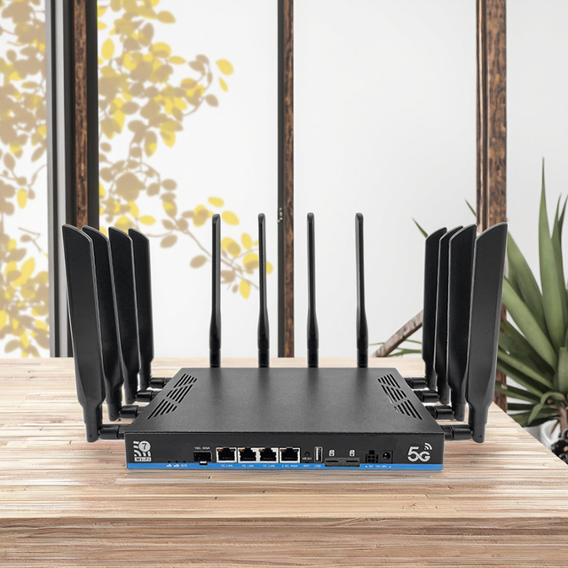 Sales Price WiFi 7 Router with Dual 5G Backup 10G Fiber Port Tri Band 19000Mbps Enterprise Wireless Router for Industrial Use
