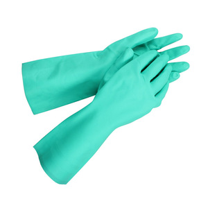 Super Protect Nitrile Gloves EA0121 Acid And Alkali Resistant Industrial Household Dishwashing Non Disposable Straight Tube Cuff - Product Image 3