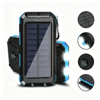 Batterie solaire 10000mAh à charge rapide, prix d'usine de haute qualité pour le camping en plein air et l'utilisation domestique