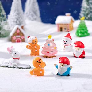 Creative Miniature Christmas Gingerbread Man DIY Decoration Hanging Accessories Desktop <b>Car</b> Small <b>Ornaments</b> - Product Image 2