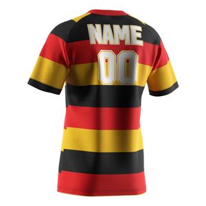 Camiseta Deportiva de Alta Calidad para Hombre, Cuello en V, Corte Atlético, Secado Rápido, Camiseta de Manga Corta para Hombre, Camiseta de Rugby de Manga Larga - Product Image 2