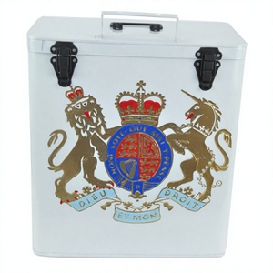 Elegant Looks High Grade Trunk Box With Customizable Designs Eco Friendly Metal Trunk <b>Storage</b> Box Logo Print Suitcase Sets Sale - Product Image 1