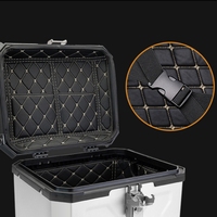 Boîte à bagages arrière pour moto en alliage d'aluminium 40L 45L 55L, coffre noir pour moto