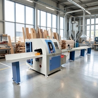 BUNCHING CNC 45 und 90 Grad Dreieck-Holzabschnittsäge Quadratische Holz-Gehrungssäge für Möbelproduktion