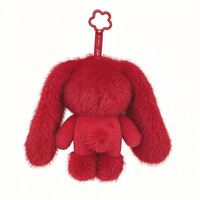 Gantungan Kunci Boneka Kelinci Bunga Pelangi Kreatif Kartun Galaxy JuJu 18CM, Dekorasi Tas Ransel, Mainan Boneka Custom, Blind Box
