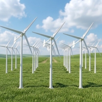 Système d'équipement électrique de contrôle pour l'ingénierie, éolienne horizontale de 50 kW, générateur éolien