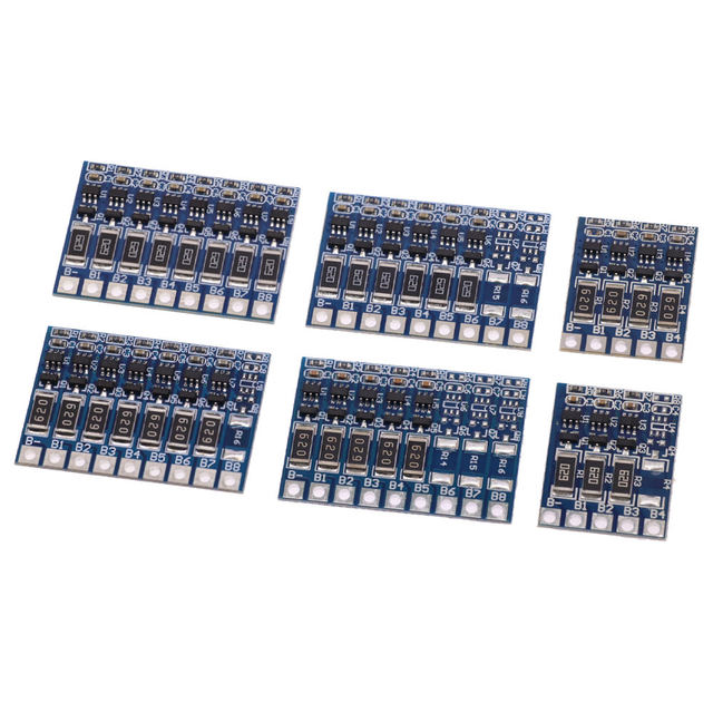 BMS 3S 4S 5S 6S 7S 8S 18650 Lithium Battery Charger Protection Board Power Bank Balancer Li-ion Lipo PCB Charging Equalizer