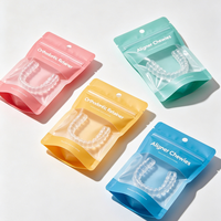 Sac d'emballage personnalisé pour appareil dentaire avec logo, pochette mate refermable de qualité alimentaire pour aligneur orthodontique, sac de rangement médical en plastique