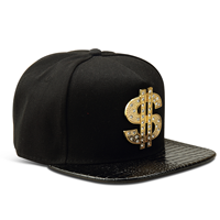 Gorra de Béisbol de Moda Urbana al por Mayor con Símbolo de Dólar Exagerado, Estilo Hip Hop, Accesorio de Moda de Cultura Urbana