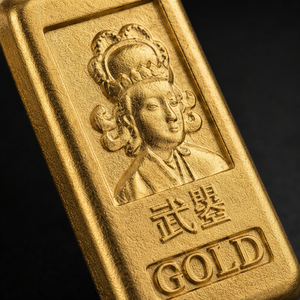 Goldbarren-Replik der Chinesischen Kaiserin Wu Zetian, Sammlerstück Goldbarren-Ornament, Feng Shui Reichtums-Dekoration, Schreibtisch-Geschenk - Product Image 4