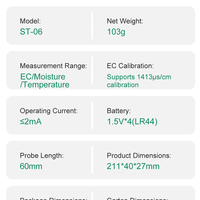 Offre Spéciale – Testeur Numérique Intelligent 3-en-1 de l'Humidité, de l'EC et de la Température du Sol, Haute Précision, IP65, Garantie 1 An, pour Ferme, Jardin, Serre