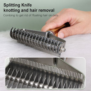 프로 언더 코트 손질 도구 고양이 detatting 브러쉬 느슨한 모피를위한 개 destedding 빗 - Product Image 4