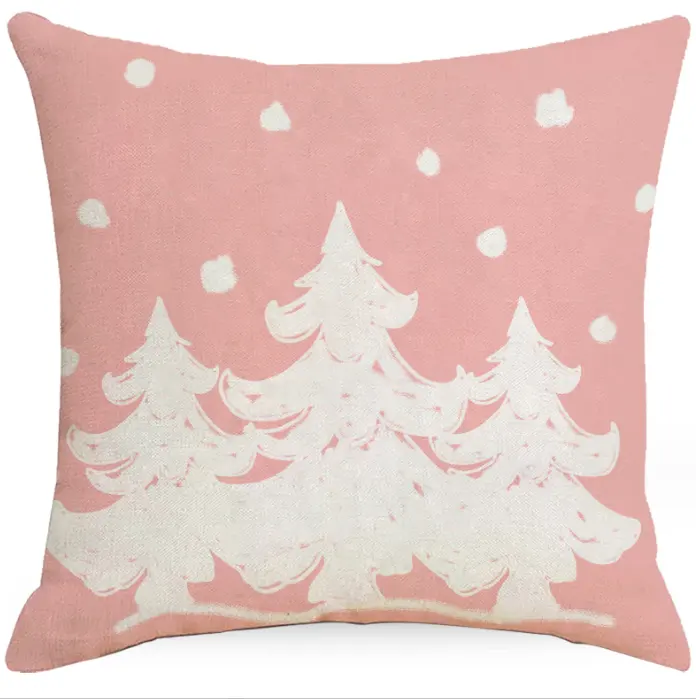 Christmas New Year gift pillowcase Merry Christmas elk snowflake design sofa cushion cover car waist pillow case 149styles