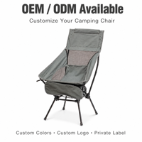 Chaise pliante Moon Chair - Cadre en aluminium léger et moderne, tissu Oxford, portable pour l'extérieur, voyages, randonnée, pêche, pique-nique, jardin, parc