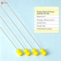 Cathéter d'insémination artificielle vétérinaire H-Foam pour truies avec embout en mousse, cathéter éponge à usage vétérinaire pour IA porcine