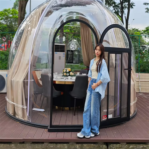 Maison moderne design pleine grandeur géodésique préfabriquée Glamping Bubble Dome House Hébergement transparent pour hôtels - Product Image 3
