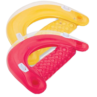 Vélo aquatique gonflable à pédales en forme de U, en PVC, pour piscine, capacité inférieure à 100 kg, équipement de divertissement extérieur