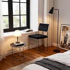 Sillas de comedor de hotel para boda con patas de metal Asiento de terciopelo con marco de acero inoxidable cuadrado para eventos y fiestas de estilo simple - Product Image 6