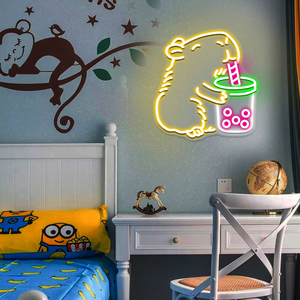Luces LED de neón y letreros de neón con diseño personalizado gratuito. Letreros de neón LED personalizados disponibles para uso comercial, fiestas de cumpleaños y el hogar. - Product Image 3