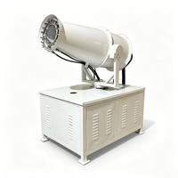 Canon à brouillard électrique automatique 380V pour la lutte antiparasitaire agricole, pulvérisateur de brume 20-60M, machine de suppression de la poussière, pour cultures et contrôle des vecteurs de moustiques