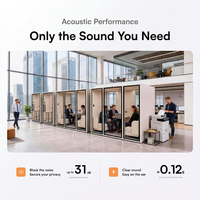 Cabines de travail acoustiques insonorisées pour bureaux, cabines téléphoniques insonorisées, salles de confidentialité pour usage commercial