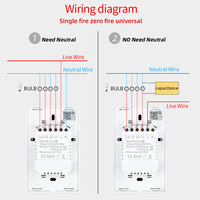 Sakelar Sentuh Pintar WiFi untuk Kontrol HomeKit Siri 1/2/3/4 Gang Bahan ABS Tahan Air Mode Ganda