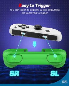 2-<span class=keywords><strong>Pack</strong></span> MoKo Poignée ergonomique noire compatible avec <span class=keywords><strong>Switch</strong></span> <span class=keywords><strong>OLED</strong></span> 2021 Joy-Cons Accessoires de jeu - Product Image 5