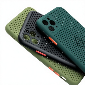 Funda Protectora para Teléfono Móvil 13/15/17, Disipación de Calor, Diseño de Panal de Abeja Esmerilado, Transpirable y Suave - Product Image 1