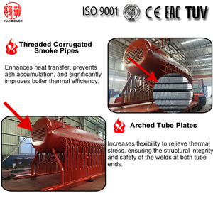 Dzh6-1.25-T Caldera Industrial de Vapor de Alta Presión para Calefacción Central, 2 Toneladas por Hora, Automática, para Leña de Estiércol de Vaca, Heces Animales y Bagazo - Product Image 3