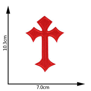 十字架 フェルト ハンドメイド 刺繍 アイロン接着 ワッペン パッチ アソートセット - Product Image 4