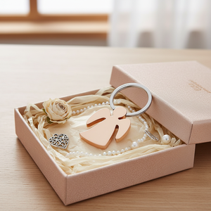 Llavero Mito Little Angel con colgante de metal color oro rosa para llaves y bolsos - Product Image 3