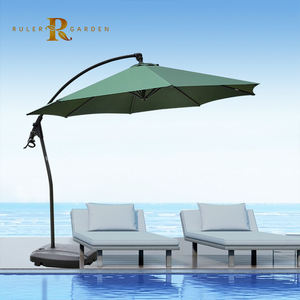 Poste lateral de lujo 4x4 <span class=keywords><strong>3x3</strong></span> cuadrado fuerte exterior balcón verano solar sombrillas patio sombrilla paraguas personalizado con impresión de logotipo - Product Image 2