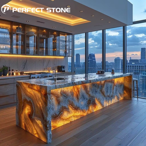 Mesa <span class=keywords><strong>de</strong></span> Mármol Ónix Natural Personalizada, Mesa <span class=keywords><strong>de</strong></span> Cristal <span class=keywords><strong>de</strong></span> Jade <span class=keywords><strong>de</strong></span> Lujo, Muebles <span class=keywords><strong>de</strong></span> Piedra Elegantes <span class=keywords><strong>de</strong></span> Primera Calidad, Isla <span class=keywords><strong>de</strong></span> Cocina - Product Image 1