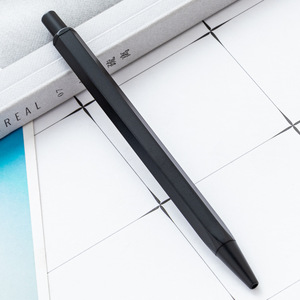 Customized Logo Matt Black White Metal Hexagonal Multi-Functional Ballpoint <b>Pen</b> 1.0mm Blue/Black Ink Digital Printing for Westin - Product Image 3