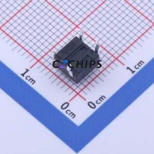 TS-1095PD-A3B3-D2 Tactile Switch Through hole-4P,6x6mm Switch Single Pole Single Throw Round Button 2.5N Through Hole - Product Image 2