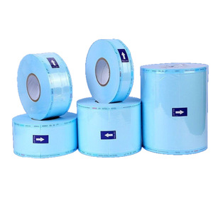 Sacs de stérilisation dentaire en papier et plastique en rouleau, film bleu thermoscellable, autoclave à vapeur, usage médical, certifié EN868 - Product Image 5