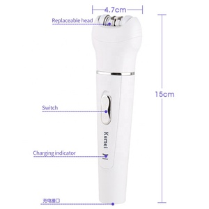 <span class=keywords><strong>Meilleur</strong></span> Épilateur Électrique Rechargeable Sans Douleur pour Femmes, Taille Mini, pour le Visage et les Sourcils, avec Disque Rotatif - Utilisation Domestique - Product Image 5