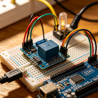 Module relais 1CH-5V, 5V DC, opto-isolé, montage traversant, entièrement testé, pour le contrôle des commutateurs de maison intelligente