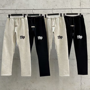 <span class=keywords><strong>Fear</strong></span> Pants – <span class=keywords><strong>Sweat</strong></span> à capuche zippé épais en coton délavé, coupe ample, avec logo graphique imprimé personnalisé et détails brodés, pour l'hiver, J <span class=keywords><strong>God</strong></span> - Product Image 5