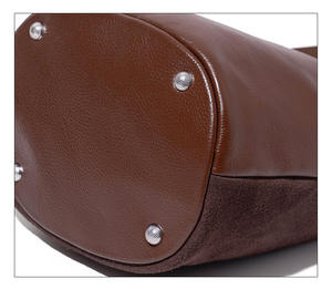 Sac à bandoulière seau vintage en cuir véritable givré de haute qualité pour femme, personnalisé par le fabricant, vente en gros OEM - Product Image 5