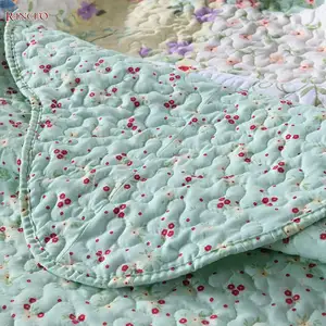 Hot Koop Winter Gebruik Warm Houden Custom Print Quilts Groothandel Sprei Set Voor Slaapkamer