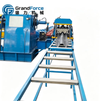 Machine de formage à rouleaux automatique pour garde-corps routier en profil W robuste avec découpe hydraulique, ligne de formage haute vitesse certifiée CE