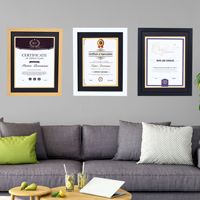 Vente en gros de cadre photo noir MDF A4, affiche murale, décoration, bureau, entreprise, licence, table en acrylique