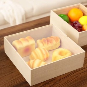 Caja de embalaje para sushi japonés con tapa de acrílico, caja de embalaje para sashimi de salmón, caja de madera para llevar alimentos frescos. - Product Image 5