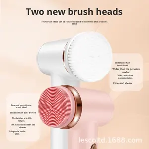 Masajeador Facial de Silicona al por Mayor con Cepillo Limpiador de Poros de 5 Velocidades para Espalda y Rostro, Impermeable, con Batería Integrada - Product Image 5